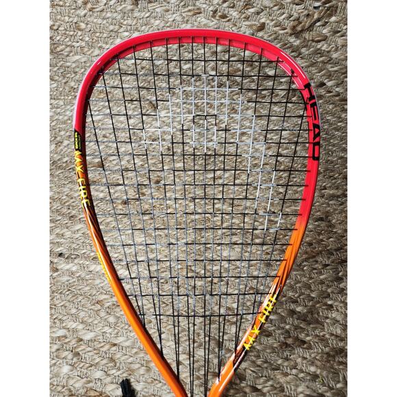 Head MX Fire Racquetball Racquet Strung w/ Cover Metalix Technology - Picture 2 of 9